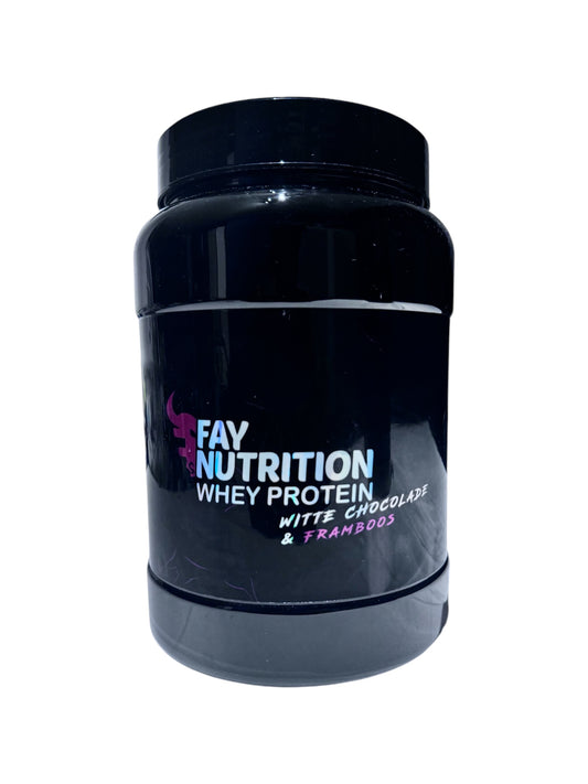 Whey protein witte chocolade & framboos